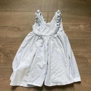Remie Girl blue pinstripe twirl dress size 3 toddler